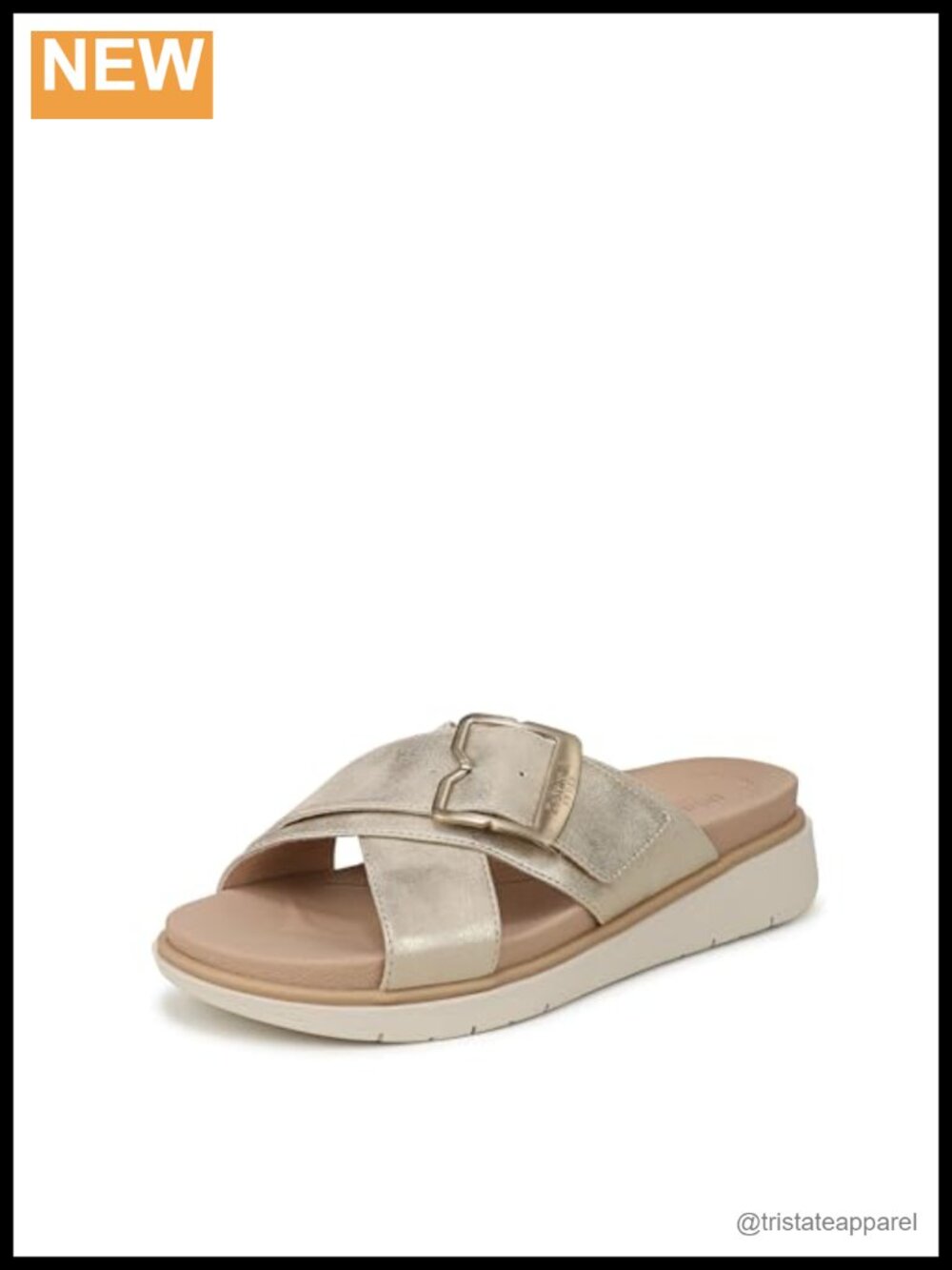 Women's Slide Sandals Crisscross Strap Platform Flat Casual Comfort